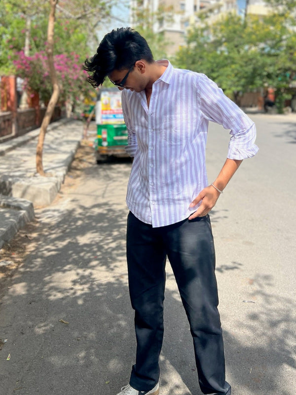 The Everyday Striped cotton shirt