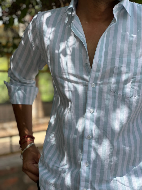 The Everyday Striped cotton shirt