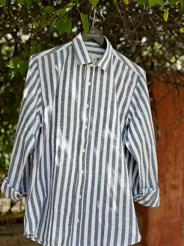 The Everyday Striped cotton shirt