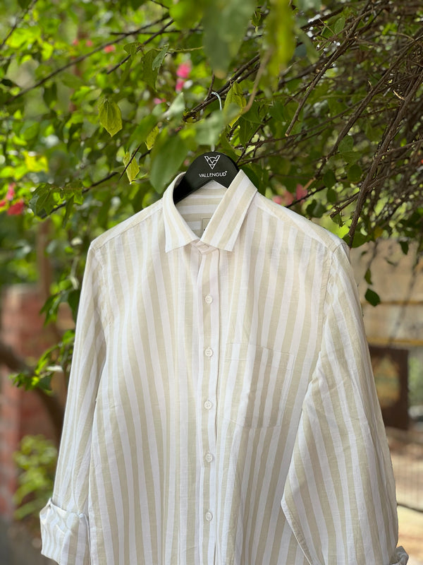 The Everyday Striped cotton shirt